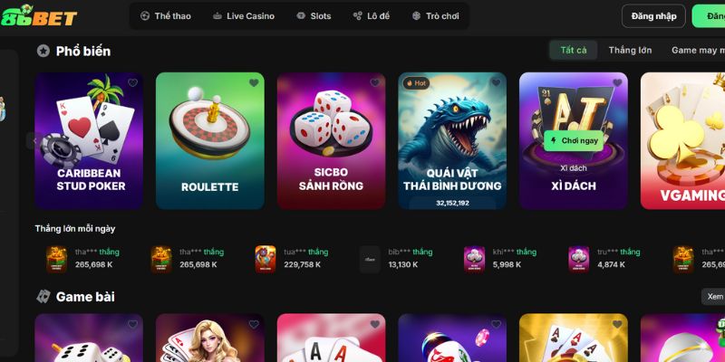 Review tỷ lệ kèo thể thao 86BET